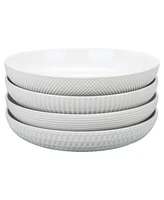 Bia Cordon Bleu Porcelain Assorted Textured Dinner Bowls, Set of 4