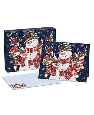 Lang Snowman and Stockings Holiday Cards