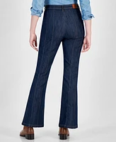 Tommy Hilfiger Women's Seamed Flare-Leg Denim Jeans