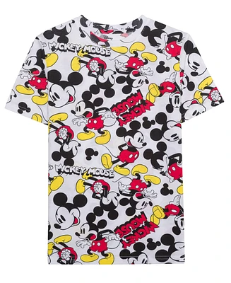 Mickey Mouse Big Boys All Over Print Graphic T-Shirt