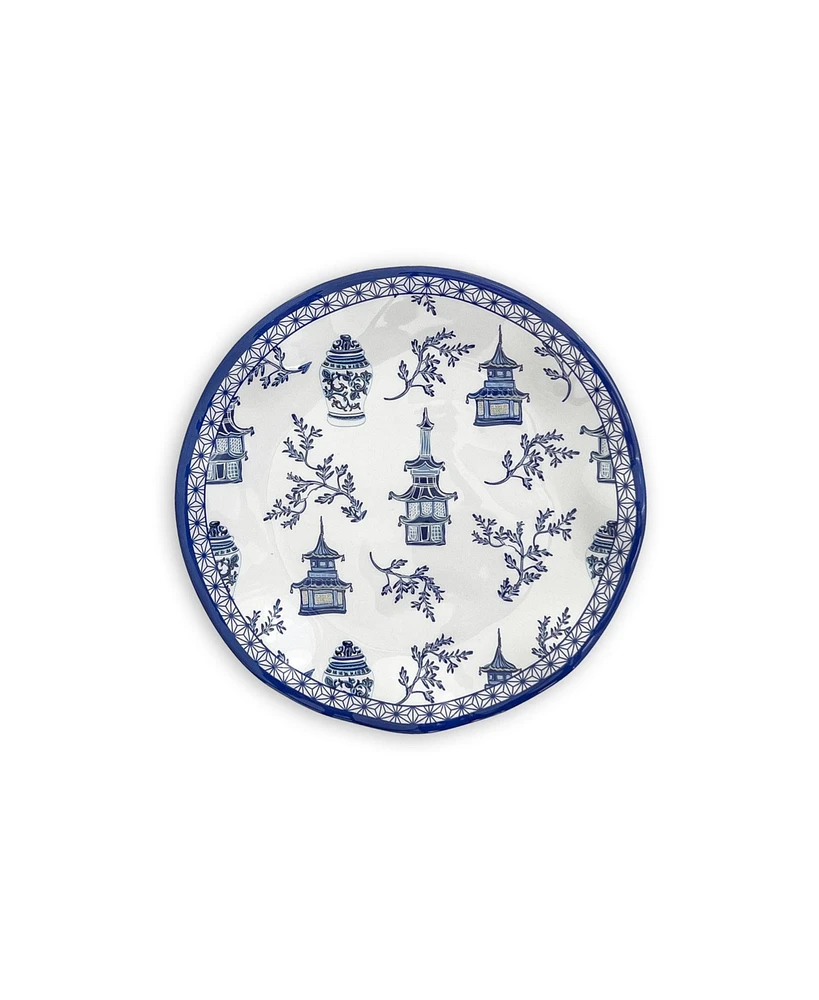 Q Squared Pagoda Salad Plates, Set of 4