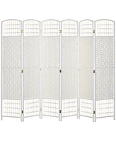 Homcom 6 Panel Room Divider Folding Privacy Screen 5.6' Room Separator