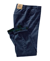 Liberty Blues Big & Tall by KingSize Flannel-Lined Side-Elastic Jeans