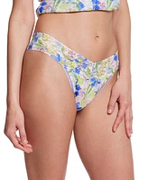 Hanky Panky Women's Printed Signature Lace Original Rise Thong