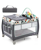 Costway Baby 3 1 Playard Portable Nursery Center