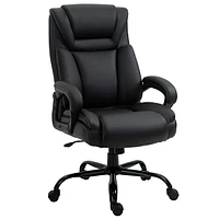 Streamdale Furniture Vinsetto Big & Tall 400lbs Executive Office Chair, Black