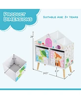Kids Dollhouse Bookshelf Toddler Book & Toy Storage Display Organizer Ideal Gift