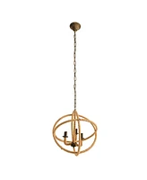Rope Globe Chandelier with Adjustable Chain