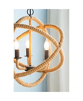 Rope Globe Chandelier with Adjustable Chain