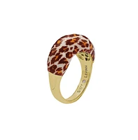 Suzy Levian New York Sterling Silver Cubic Zirconia Pave Leopard "Wild Side" Ring