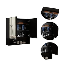 Manchester Rectangle Medicine Cabinet With Mirror Wengue