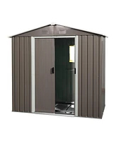 Streamdale Furniture 8FT X 4FT Outdoor Metal Storage Shed With Window