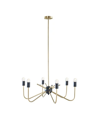 Streamdale Furniture Alexis 6-Light Metal Chandelier