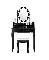 Vanity Dressing Table 10 Dimmable Bulbs Touch Switch for Bedroom
