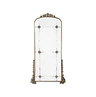 Streamdale Furniture Antique Gold Arched Mirror, Full Length for Living Room