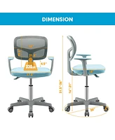 Costway Auto Lock Kids Mesh Chair with Armrests Height Adjustable