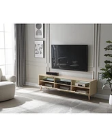 Streamdale Furniture Modern Led Tv Stand with Storage Console