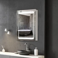 Bathroom Medicine Cabinet with Led Light & 3 Shelves