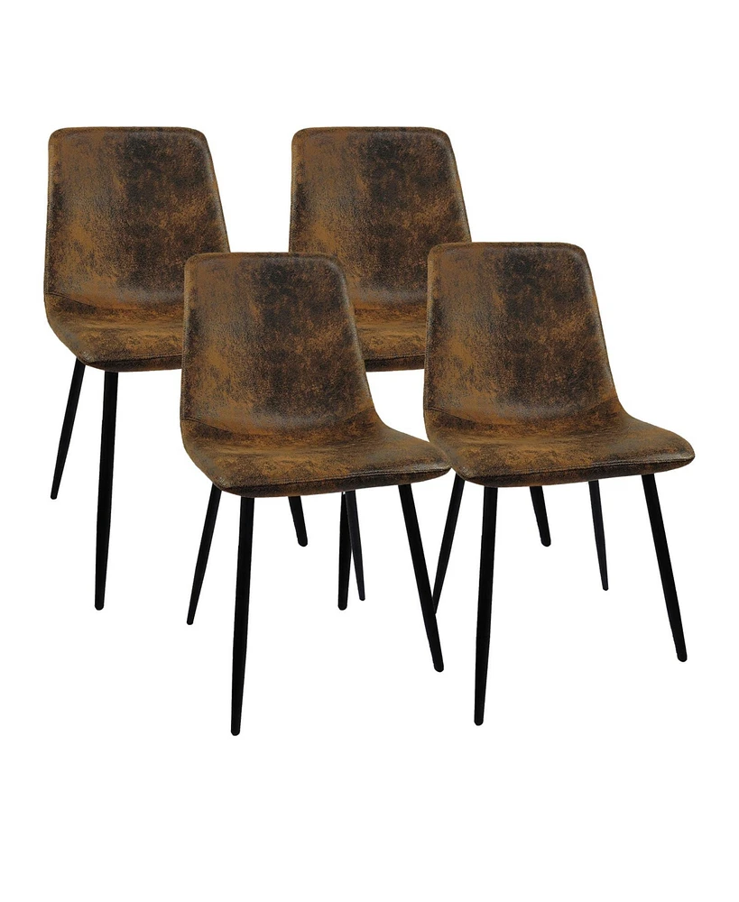 Simplie Fun Modern Upholstered Dining Chairs Set of 4