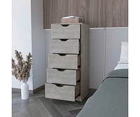 Streamdale Furniture Kamran Dresser, Bedroom, Concrete Gray