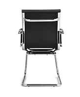 Costway Set of 2 Office Waiting Room Chairs for Reception Conference Area