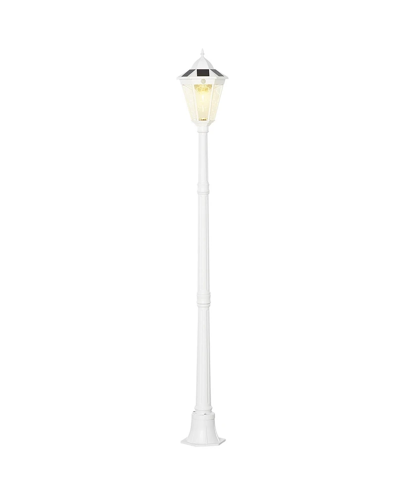 Streamdale Furniture Waterproof Solar Lamp Post with Motion Sensor