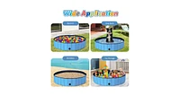 Slickblue 55" Pvc Outdoor Foldable Pet and Kids Swimming Pool