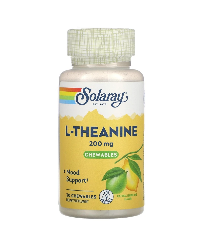 Solaray L-Theanine Natural Lemon-Lime 200 mg