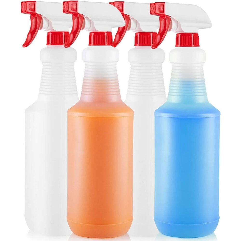 Zulay Kitchen Spray Bottle - Heavy Duty Cleaning Spray Bottles For Cleaning Solutions (4 Pack 24oz)