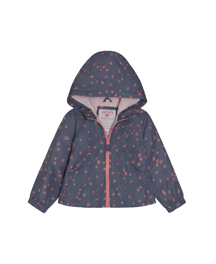 Carter's Girls Fleece-Lined Midweight Floral Jacket