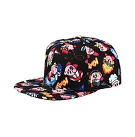 Kirby Men's Sublimated all Over print Flat Bill Snapback Hat