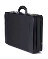 Alpine Swiss Expandable Attache Case Dual Combination Lock Hard Side Briefcase