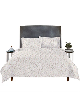 Printed Quatrefoil - 100% Organic Cotton Percale Sheets King Size Set - Deep Pocket,