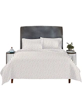 Printed Quatrefoil - 100% Organic Cotton Percale Sheets King Size Set - Deep Pocket,