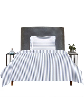 Printed Floral - 100% Organic Cotton Percale Twin Sheet Set Deep Pocket,