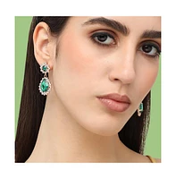 Sohi Women's Crystal Drop Earrings