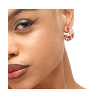 Sohi Women's Cluster Hoop Earrings