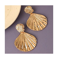 Sohi Women's Shell Drop Earrings