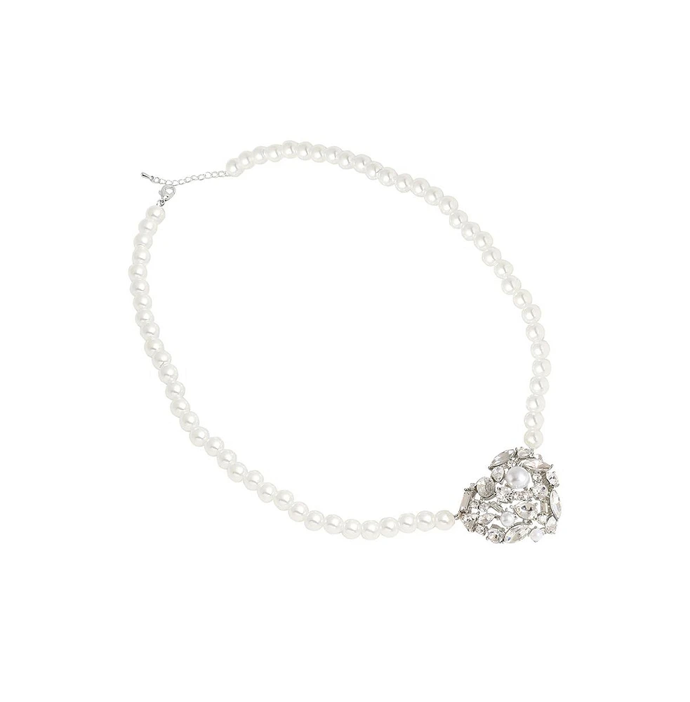 Sohi Women's Heart Charm Necklace