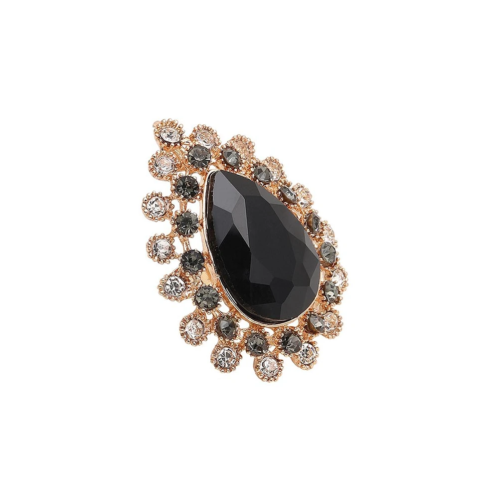 Sohi Women's Teardrop Cocktail Ring