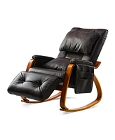 Simplie Fun Massage Comfortable Relax Rocking Chair Brown