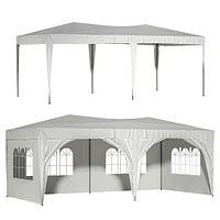 Streamdale Furniture 10'X20' Pop Up Canopy with 6 Sidewalls + Bag & Weights