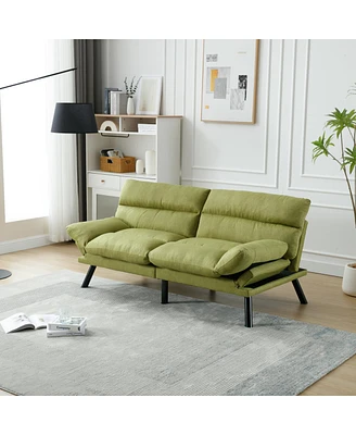 Streamdale Furniture Velvet Sofa, Accent Sofa Loveseat Sofa With Metal Feet