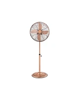 Slickblue 16 Inch Pedestal Standing Fan Oscillating Pedestal Fan with 3 Speeds and Adjustable Height