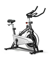 Slickblue Indoor Exercise Cycling Bike with Heart Rate and Monitor