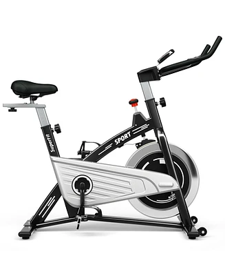 Slickblue Indoor Exercise Cycling Bike with Heart Rate and Monitor