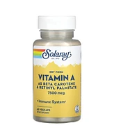 Solaray Dry Form Vitamin A 7 500 mcg