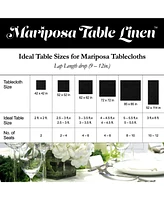 Arkwright Home Mariposa Polyester Tablecloths (6 Pack), 52x52, Reusable, Durable, Perfect for Parties or Outdoor Events