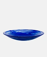 Kosta Boda 15" Contrast Dish Blue Serve Ware