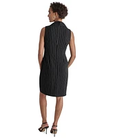 Dkny Women's Pinstriped Double-Breasted Blazer Dress